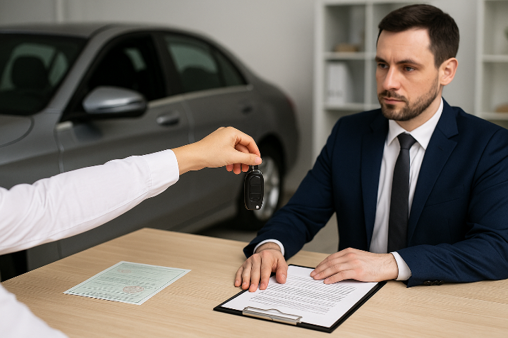 Cầm xe ô tô chính chủ và không chính chủ