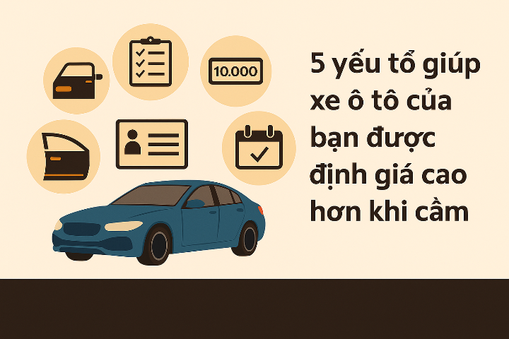 Cầm xe ô tô định giá cao tại Cần Thơ