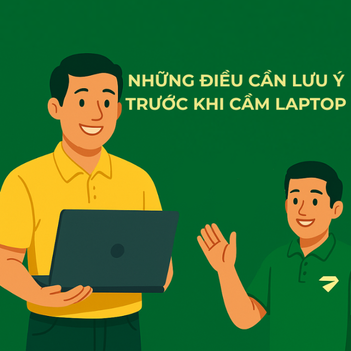 Những diều cần lưu ý trước khi cầm cố laptop.