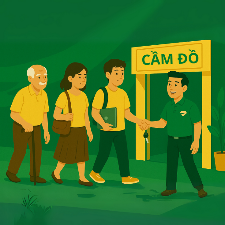 Mọi đối tượng đều có thể sử dụng dịch vụ cầm đồ