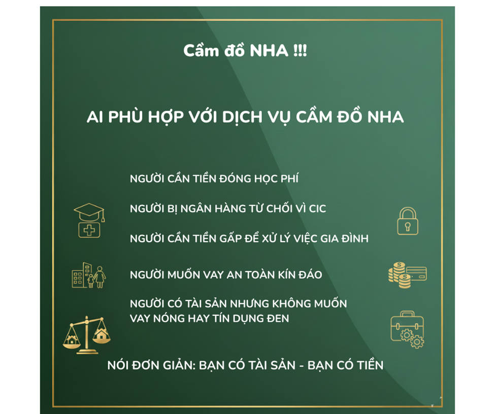 Khách hàng tìm đến dịch vụ Cầm đồ NHA Khách hàng tìm đến dịch vụ Cầm đồ NHA