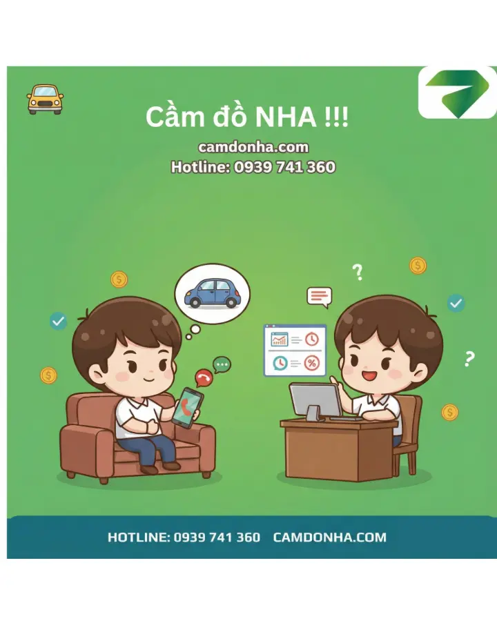 Quy trình cầm cố ô tô đang trả góp tại Cầm đồ NHA !!! Quy trình cầm cố ô tô đang trả góp tại Cầm đồ NHA !!!