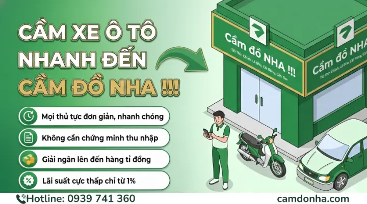 Cầm xe ô tô đến Cầm đồ NHA !!!